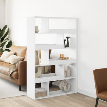 vidaXL Boekenkast 100x33x156,5 cm bewerkt hout wit, Verzenden, Nieuw
