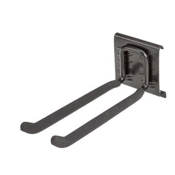 Dubbele wandhaak 20 x 6 cm. tuingereedschap ophangen -, Ophalen of Verzenden, Nieuw