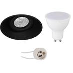 6W LED Spot Set - Dimbare Kantelbare Ronde Inbouwspot Mat Zw, Verzenden, Nieuw