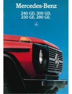 1986 MERCEDES BENZ G KLASSE BROCHURE DUITS, Nieuw