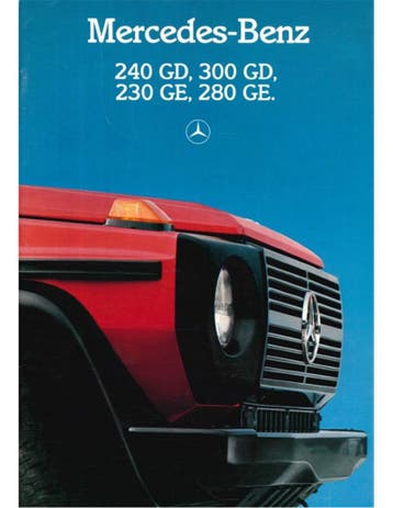 1986 MERCEDES BENZ G KLASSE BROCHURE DUITS, Nieuw