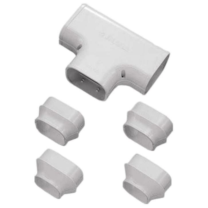T-stuk - WIT (ST-77-W), Bricolage & Construction, Ventilation & Extraction, Envoi