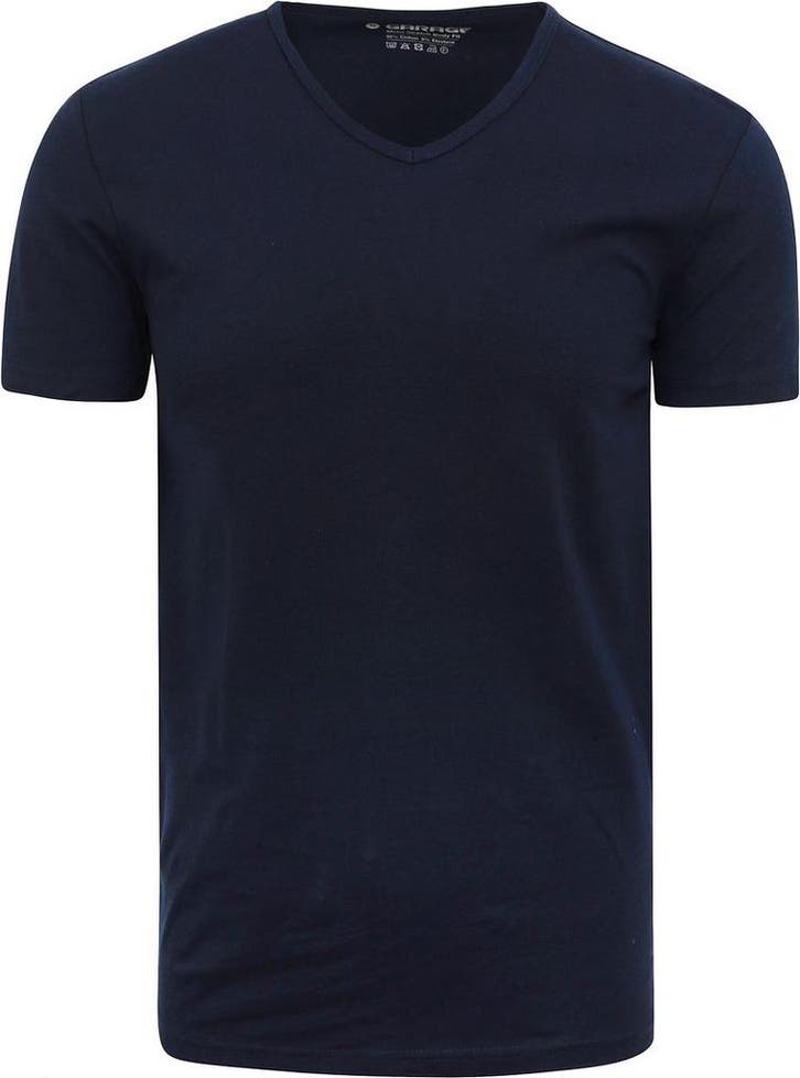 Garage Stretch Basic Navy V-Hals maat Maat 48/50 (M) Heren, Kleding | Heren, T-shirts, Blauw, Nieuw, Maat 48/50 (M), Verzenden
