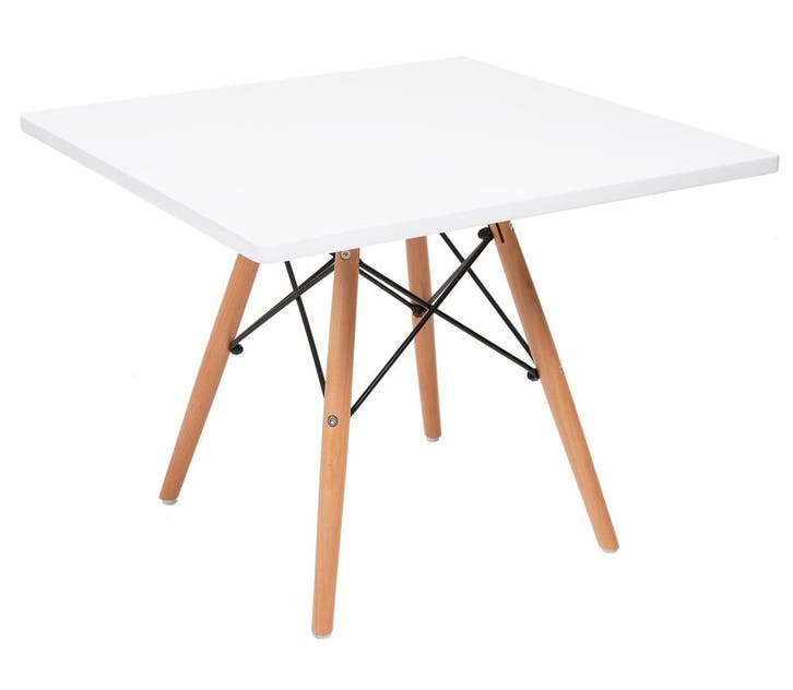 Kindertafel CTW junior vierkant wit, Kinderen en Baby's, Kinderkamer | Complete kinderkamers, Nieuw, Verzenden