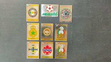 1986 Panini Lotto 9 Figurine Panini Mexico 86 Scudetti