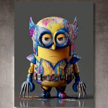 Lego Merchandise - Minion WOLVERINE versione LEGO | Tela XXL
