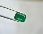 Sans prix de réserve - 1 pcs Vert Émeraude - 3.90 ct - Lotus, Handtassen en Accessoires, Edelstenen, Nieuw