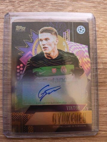 2024/25 Topps 2024/25 UCC Gold Viktor Gyökeres Carte, Nieuw