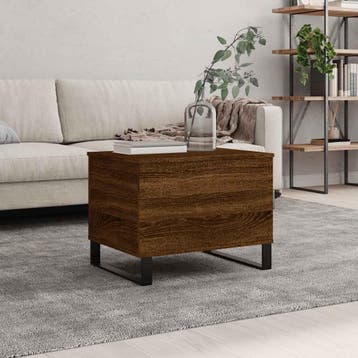 vidaXL Salontafel 60x44,5x45 cm bewerkt hout bruin, Verzenden