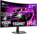Gaming Monitor - Beeldscherm computer - 27 inch - Curved - 1, Verzenden