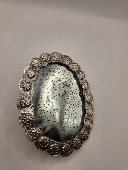 Spiegel - .900 zilver - Ottomaanse Rijk Pauw, Antiquités & Art, Antiquités | Argent & Or