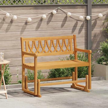 vidaXL Tuin Schommelbank Naturel 110 x 59 x 97 cm Massief, Tuin en Terras, Verzenden, Nieuw