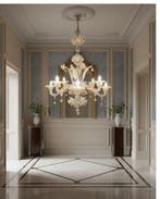 Attribuito alla Fornace Pauly - Kroonluchter - 8 Lichten -