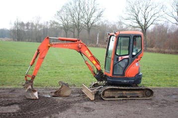 Veiling: Minigraver Kubota U25-3 Diesel, Ophalen