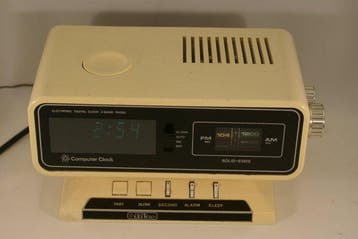 Digitale klok - Demitron computer clock Space Age Plastic -