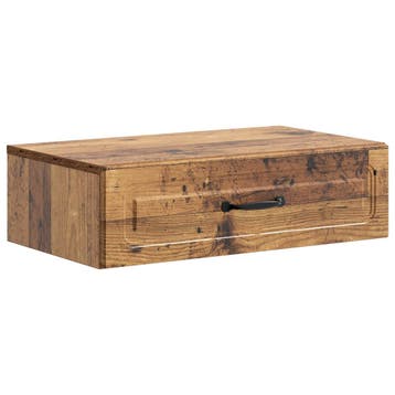 vidaXL Wandgemonteerde Zijtafel Oud hout 59 x 34,5 x 17 cm, Verzenden, Nieuw