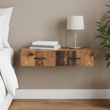 vidaXL Wandgemonteerde Zijtafel 87,5 x 34,5 x 17 cm Bewerkt, Verzenden