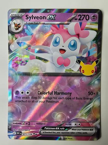 SYLVEON EX (30TH CELEBRATION 071/128) (TRADING CARD)