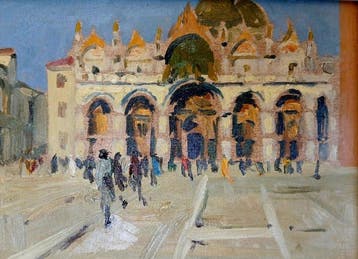 Italiaanse school (XX) - Piazza San Marco, Antiek en Kunst