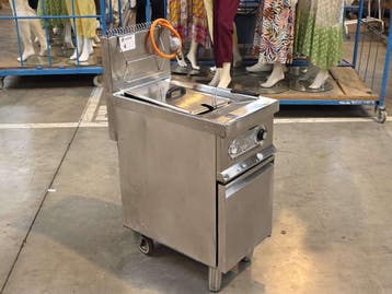 Inox verrijdbare gasfriteuse ELFRAMO GW20T, Zakelijke goederen, Nieuw in verpakking