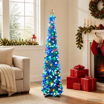 vidaXL Pop-up led-kerstboom met sterrentopper 150 cm 50, Verzenden, Nieuw