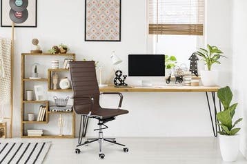 2dekans | LIFA LIVING Bureaustoel Brisbane - Donkerbruin -, Ophalen of Verzenden, Nieuw in verpakking