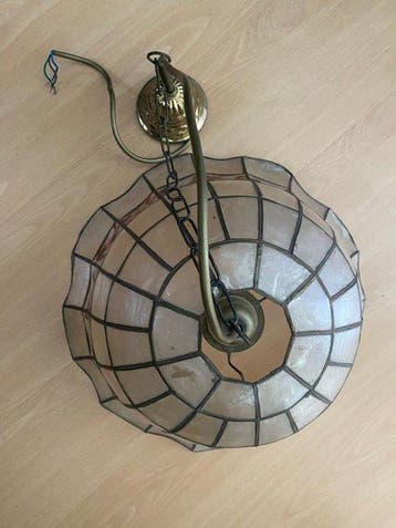 Lampe à suspendre - Laiton, Métal, Minéral - Lustre suspendu