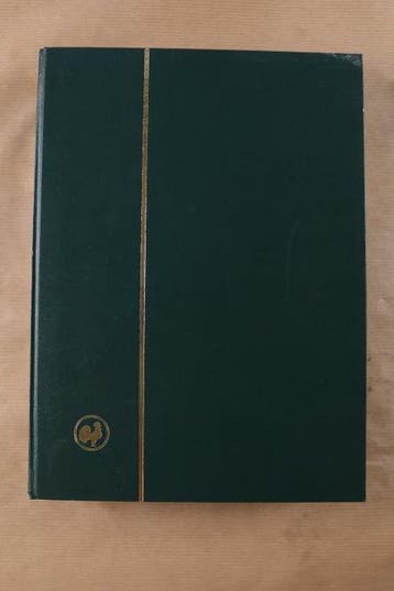 Wereld - 4x lege stockboeken, model Leuchtturm, Gestempeld