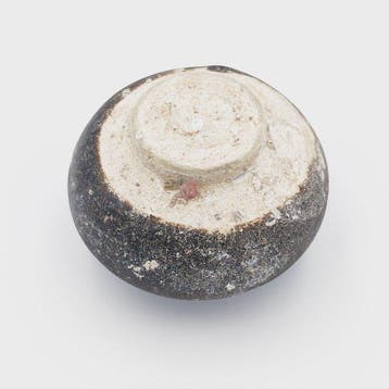 Chinois ancien Céramique émaillée brune Porte-médicaments et