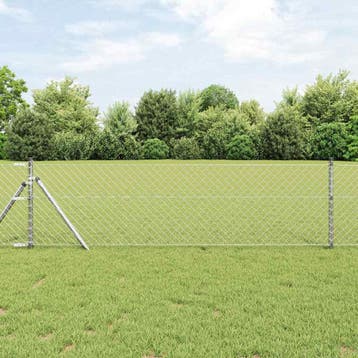 vidaXL gaashek met grondbevestiging 25 x 0,4 m, Verzenden