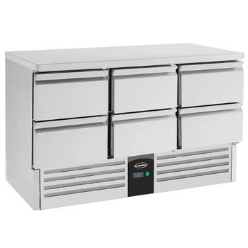Koelwerkbank | COMPACT LINE | 400L | 6 Laden (1/1 GN) |, Verzenden