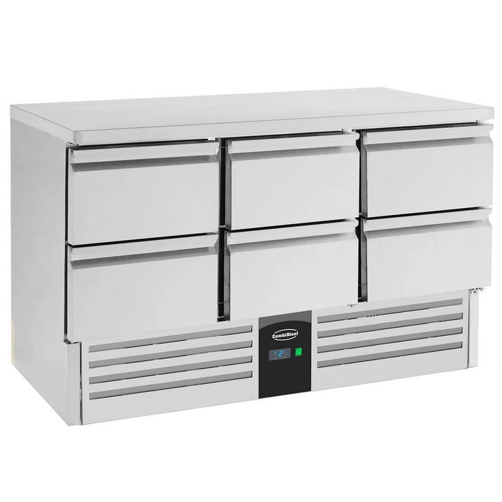 Koelwerkbank | COMPACT LINE | 400L | 6 Laden (1/1 GN) |, Articles professionnels, Horeca | Équipement de cuisine, Envoi