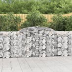 vidaXL Schanskorven 13 st gewelfd 300x30x100/120 cm ijzer, Verzenden, Nieuw