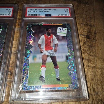 1995 Panini Voetbal 96 Patrick Kluivert #412 #31 Graded card, Nieuw