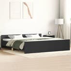 vidaXL Bedframe met hoofd- en voeteneinde zwart 160x200 cm, Verzenden