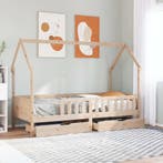 vidaXL Kinderbedframe met lades 90x190 cm massief grenenhout, Verzenden