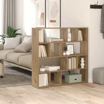 vidaXL Boekenkast/kamerscherm 105x24x102 cm artisanaal, Verzenden, Nieuw