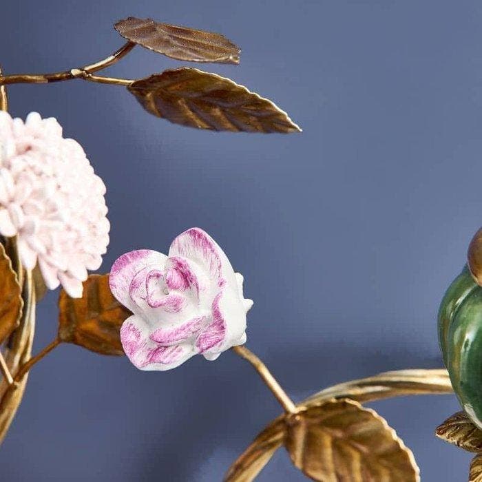 WERNS - Kaars wandlamp - 60 cm kaarsenwandlamp met papegaai,, Antiquités & Art, Curiosités & Brocante