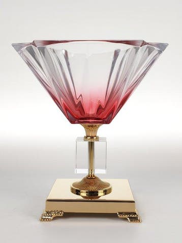 SECOLOVENTESIMO - Tafelmiddenstuk - Verguld messing, 24 kt
