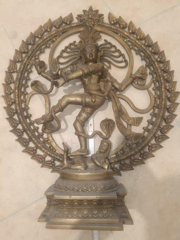 Grote Shiva Nataraja - 72 x 57 cm - Brons - India - de