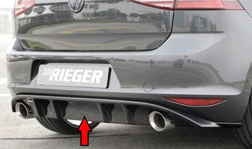 Rieger diffuser | geschikt voor VW Golf 7 GTI tot facelift |, Verzenden