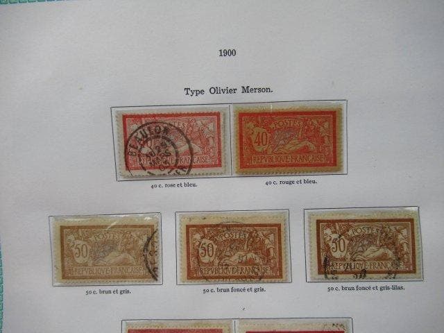 Frankrijk 1900/1930 - postzegelverzameling, Timbres & Monnaies, Timbres | Europe | France