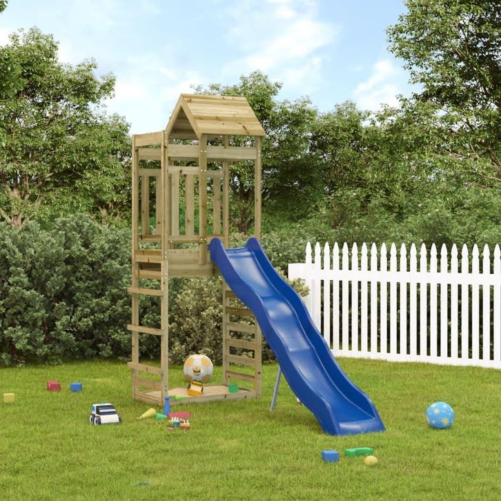 vidaXL Speelhuis geïmpregneerd grenenhout, Kinderen en Baby's, Speelgoed | Buiten | Speeltoestellen, Nieuw, Verzenden