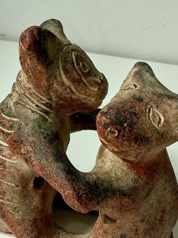 Terracotta, Replica of Colima Beeldje - 9 cm (Zonder