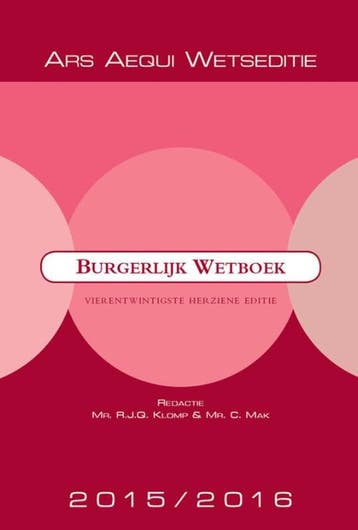 Burgerlijk Wetboek / 2015/2016 / Ars Aequi Wetseditie, Verzenden