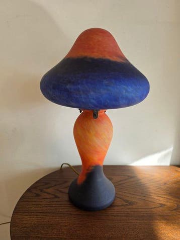 Lampe de table - Verre - Lampe champignon