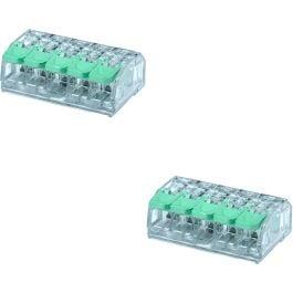 Lasklem Slim Set 2 Stuks - 5 Polig met Groene Klemmetjes voo, Verzenden, Nieuw