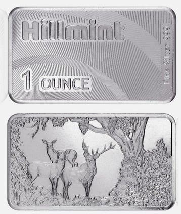 1 Troy Ounce - Zilver .999 - random refinery (Zonder, Postzegels en Munten