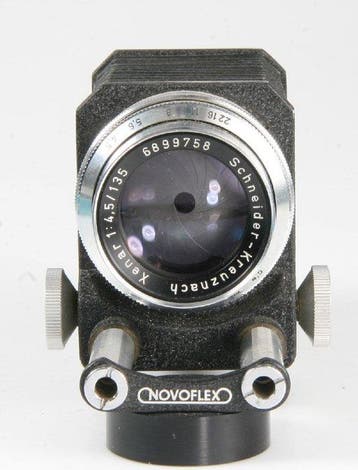 Novoflex balgapparaat (belows) + Schneider Xenar 4,5/135mm -, Nieuw