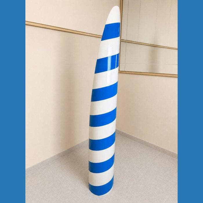 Vloerspiegel- Lipstick - PVC - Candy Bianco-lichtblauw, Antiquités & Art, Art | Objets design